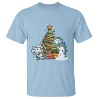 Cute Axolotl Christmas Tree T Shirt - Wonder Print Shop