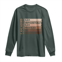 Melanin Pride Long Sleeve Shirt Yes I'm Mixed With Black TS09