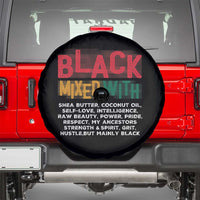 Funny Black Pride Spare Tire Cover Yes I'm Mixed With Black