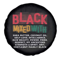 Funny Black Pride Spare Tire Cover Yes I'm Mixed With Black