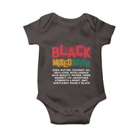 Funny Black Pride Baby Onesie Yes I'm Mixed With Black