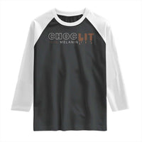 Black Pride Raglan Shirt Choclit 100% Melanin African American