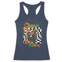 Stepping Into Black History Month Racerback Tank Top African American Women Melanin Pride