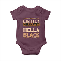 Melanin African Pride Baby Onesie Lightly Melanated Hella Black Black History
