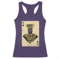 African King Card Black Pride Racerback Tank Top