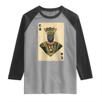 African King Card Black Pride Raglan Shirt