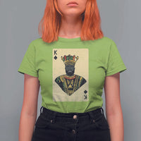African King Card Black Pride T Shirt For Women