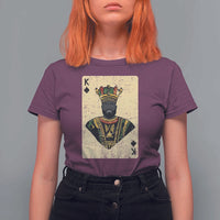 African King Card Black Pride T Shirt For Women