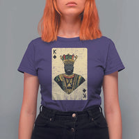 African King Card Black Pride T Shirt For Women