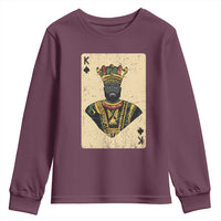 African King Card Black Pride Youth Sweatshirt
