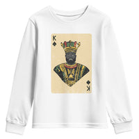 African King Card Black Pride Youth Sweatshirt