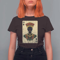African Queen Card Black Pride T Shirt For Women