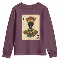 African Queen Card Black Pride Youth Sweatshirt