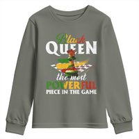 Black Pride Youth Sweatshirt Black Queen The Most Powerful Piece In The Game