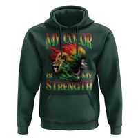 Black Pride Hoodie My Color Is My Strength African American Women Lion