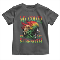 Black Pride Toddler T Shirt My Color Is My Strength African American Women Lion