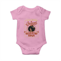 Black Women Pride Baby Onesie I Was Born A Queen It's In My DNA