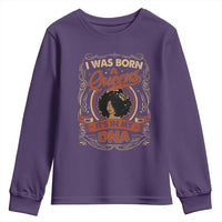 Black Women Pride Youth Sweatshirt I Was Born A Queen It's In My DNA