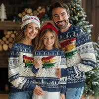 Powered By The Black Women Before Me Ugly Christmas Sweater