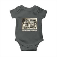 Education Is Freedom Baby Onesie Black Educator Bookish Black History Month