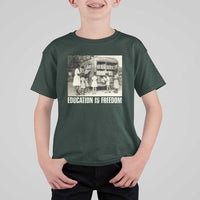 Education Is Freedom T Shirt For Kid Black Educator Bookish Black History Month