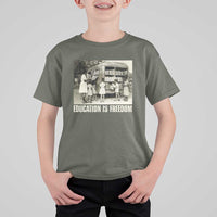 Education Is Freedom T Shirt For Kid Black Educator Bookish Black History Month