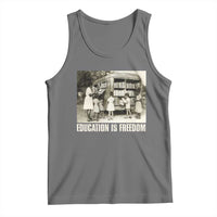 Education Is Freedom Tank Top Black Educator Bookish Black History Month
