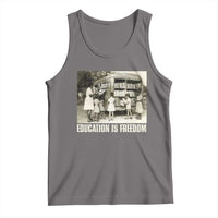 Education Is Freedom Tank Top Black Educator Bookish Black History Month