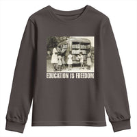 Education Is Freedom Youth Sweatshirt Black Educator Bookish Black History Month