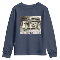 Education Is Freedom Youth Sweatshirt Black Educator Bookish Black History Month