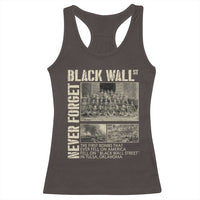 Black Wall Street Racerback Tank Top Never Forget Tulsa Black History Month