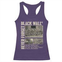Black Wall Street Racerback Tank Top Never Forget Tulsa Black History Month