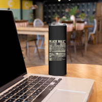 Black Wall Street Skinny Tumbler Never Forget Tulsa Black History Month