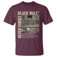 Black Wall Street T Shirt Never Forget Tulsa Black History Month