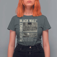 Black Wall Street T Shirt For Women Never Forget Tulsa Black History Month