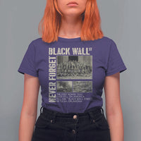 Black Wall Street T Shirt For Women Never Forget Tulsa Black History Month