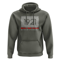 Black Wall Street Hoodie Never Forget 1921 Greenwood Tulsa Black History