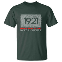 Black Wall Street T Shirt Never Forget 1921 Greenwood Tulsa Black History