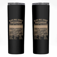 Black Wall Street Skinny Tumbler Never Forget 1921 Tulsa Black History Retro
