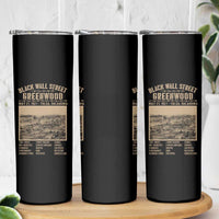 Black Wall Street Skinny Tumbler Never Forget 1921 Tulsa Black History Retro