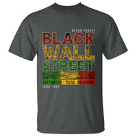 Never Forget Black Wall Street T Shirt Greenwood Tulsa Oklahoma Black History