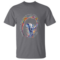 LGBTQ Ally T Shirt Dream Without Fear Love Without Limits Rainbow Watercolor Elephant