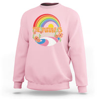 LGBT Pride Sweatshirt The Future Is Inclusive Rainbow - Wonder Print Shop