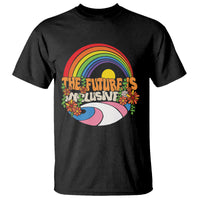 LGBT Pride T Shirt The Future Is Inclusive Rainbow - Wonder Print Shop