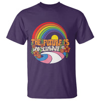 LGBT Pride T Shirt The Future Is Inclusive Rainbow - Wonder Print Shop