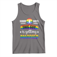 Sorry Boys This Guy Is Getting Married Gay LGBT Pride Tank Top