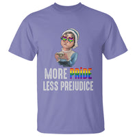 LGBT Pride T Shirt More Pride Less Prejudice Rainbow - Wonder Print Shop