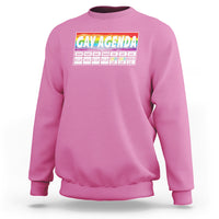 Funny Gay Agenda Weekly Schedule Pride LGBT Pride Sweatshirt - Wonder Print Shop