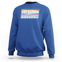 Funny Gay Agenda Weekly Schedule Pride LGBT Pride Sweatshirt - Wonder Print Shop