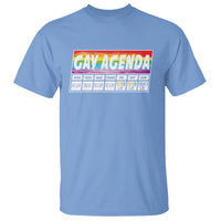 Funny Gay Agenda Weekly Schedule Pride LGBT Pride T Shirt - Wonder Print Shop